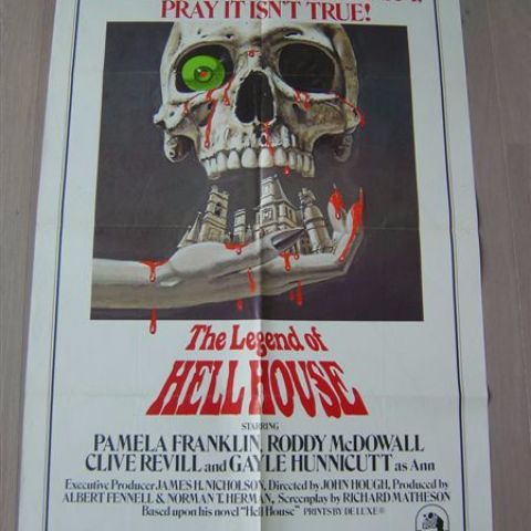 'The legend of hell house' 1973 int'l one-sheet